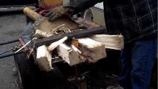 Dad's Homemade DIY Log / Wood Splitter