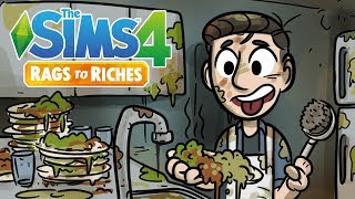 Dirt Rag Cafe | Sims 4 Rags to Riches Ep.15 "The Sims 4 Lets Play"