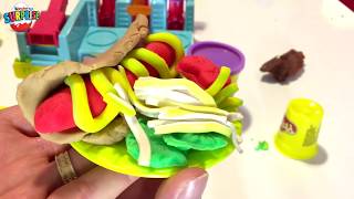 PLAY Doh BurGer Builder Playset - Make Your Own Play Dough Hamburgers Fries