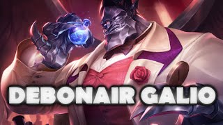 Debonair Galio Skin Spotlight Gameplay - League of Legends