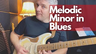 Blues Guitar Lesson: Minor Melodic Scale in BLUES - Blues Jazz? PDF + Backtrack (Spanish subtitles)