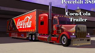 Euro Truck Simulator 2 Peterbilt 389 + Christmas Coca-Cola Trailer