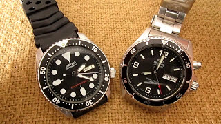 Orient Mako vs Seiko 007