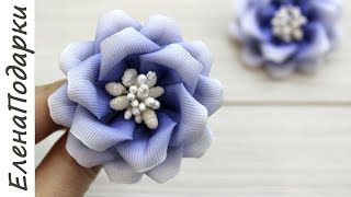 Цветы из ленты DIY мастер-класс ЕленаПодарки МК
