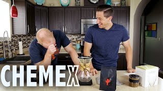 CHEMEX Coffee Maker (Able Steel Kone Vs. Paper Filter)