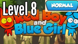 Red Boy And Blue Girl Level 8 Normal Mode In Forest Temple Maze Android Walkthrough