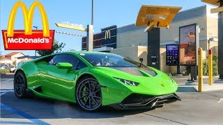 MCDONALD'S DRIVE THRU WITH A LAMBORGHINI!