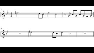 2Smoke on the water. Саксофон-альт. Ноты.  Минус.