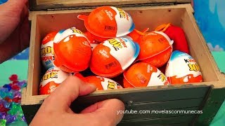 Huevos sorpresa que encontramos en tesoro pirata | Muñecas y juguetes con Andre para niñas y niños