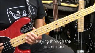 Gorillaz FEEL GOOD INC. Bass Guitar Lesson Standard Tuning EricBlackmonMusic HD