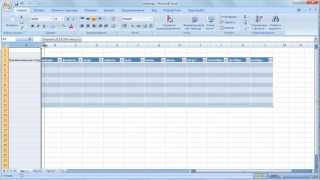 Как сделать таблицу в Excel