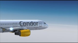 FLIGHT SIMULATOR X - Test von Mallorca X Evolution / Flug mit A320-200 der Condor nach Düsseldorf