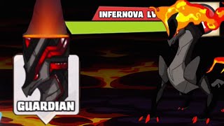 Battling the Fire Guardian   Infernova | Mino Monsters 2 | iOS, Android