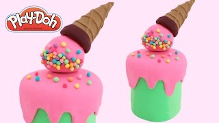 How to Make a Play-Doh Ice Cream Cake * Play Dough Art * Creative Fun for Kids * RainbowLearning