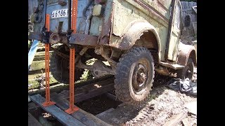 Заброшенный  ГАЗ -69  простоял 15 лет у деда .