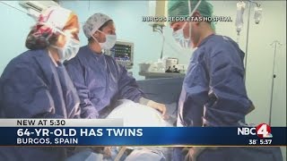 64-year-old woman gives birth to twins