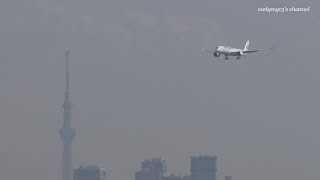 JAL A350 初号機到着! Japan Airlines (JAL) Airbus A350-900 JA01XJ 羽田空港 アプローチ 2019.6.14