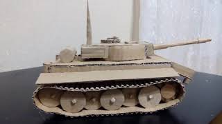 поделки.Модель Танка из картона своими руками.