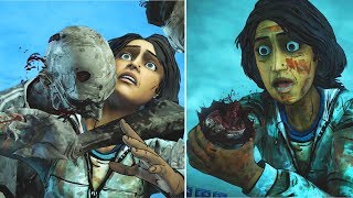 Clem Chops Sarita Arm vs Kills the Walker -All Choices- The Walking Dead