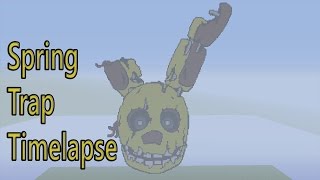 Minecraft Pixel Art Timelapse: Spring Trap (Five Nights At Freddy's 3)