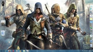 Assassin's Creed V Unity HD Windows 7 Theme SkinPack