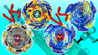 Бейблэйд Берст Крутые битвы волчков Drain Fafnir и Alter Chronos, God Valkyrie и Victory Valkyrie