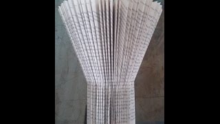 Book Folding  pillar vase