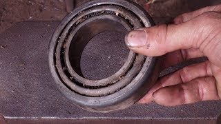 Forge a Custom Made Knife from an Old Bearing.