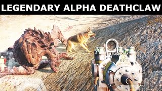 Fallout 4 - Kill Legendary Alpha Deathclaw and get Mighty Excited Plasma Pistol