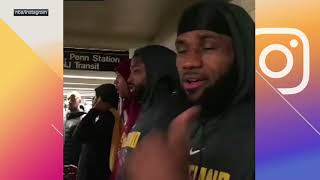 LeBron James and Cleveland Cavaliers try to navigate subway in NYC | ESPN
