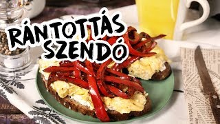 Zé-féle krémsajtos rántottás szendvics