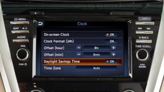 2017 Nissan Murano - Setting the Clock with Navigation (if so equipped)