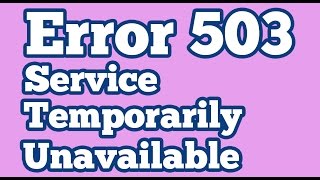 Magento "Error 503 : Service Temporarily Unavailable"