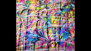 V. 124 Cuadros con mucho color fáciles de hacer - acrílicos fluidos.