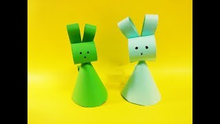 쉬운 입체 토끼 종이접기 Easy three-dimensional rabbit origami-3D paper DIY