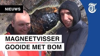 Magneetvisser over bom: ‘Ik gooide hem in de auto’