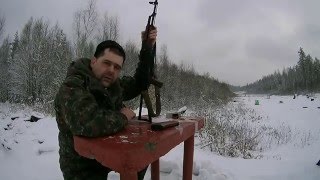 Стреляем из карабина МА-АК (АКМ) на 100 метров