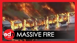 Massive Fire Creates Huge Column of Smoke Visible Across Los Angeles
