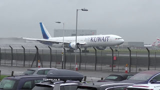 ✅ Horrible rainy weather at London Heathrow Airport Lovely British Summer time