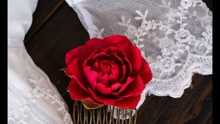 Цветок пиона из фоамирана своими руками. Мастер класс