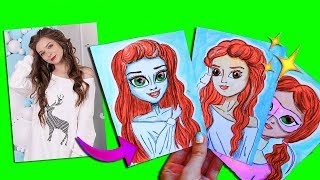 ЧЕЛЛЕНДЖ 10 СТИЛЕЙ РИСОВАНИЯ АФИНКА DIY ? один персонаж Afinka - 10 стилей идеи для лд