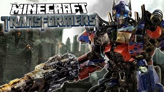 TRANSFORMERS in Vanilla Minecraft - Minecraft Optimus Prime! (Minecraft Redstone Creation)
