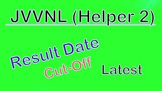 jvvnl helper 2 result 2019 date | jvvnl helper 2 cut off 2019 | jvvnl official notice | JVVNL |