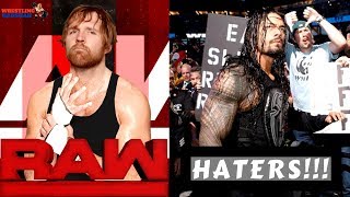 DEAN AMBROSE Returning to RAW!!! | ROMAN REIGNS Responds to Haters!!! |