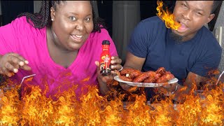2x SAMYANG SPICY CHICKEN CHALLENGE???!!!!! | GET TO KNOW US | MUKBANG | EAT WITH H & E LIFE