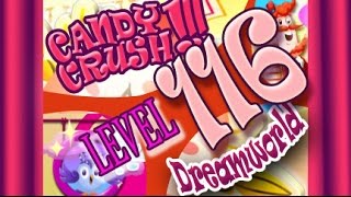 How to beat Candy Crush Saga Dreamworld  Level 116 - 3 Stars - No Boosters - 190,240pts