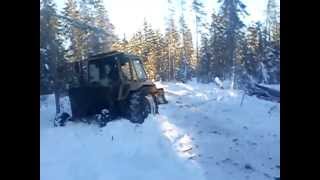 трелёвка леса НА МТЗ 82