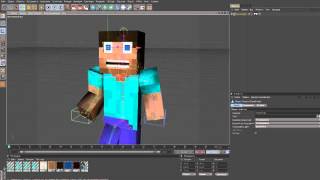 Cinema 4D [Начинаем свой арт] {Майнкрафт} (Стив)......Уроки по созданию арта.....