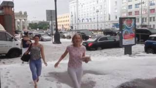 Snow in St. Petersburg 07/23/2017  Снег в Санкт Петербурге 23.07.2017