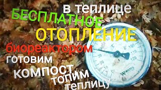 Дедушкин способ,Отопление зимней теплицы биореактором (горячим компостом).